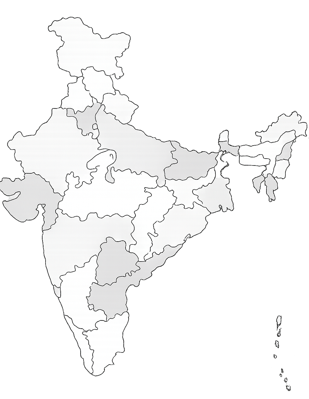 India Map Coverage — Rajan Dadda Tours
